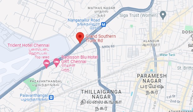 Shriram GST Road Location Map